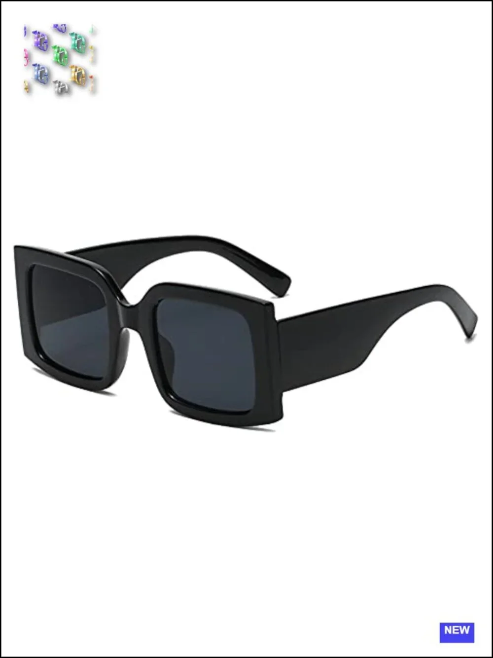 Vintage Oversized Square Sunglasses UV400 Protection for Women Men
